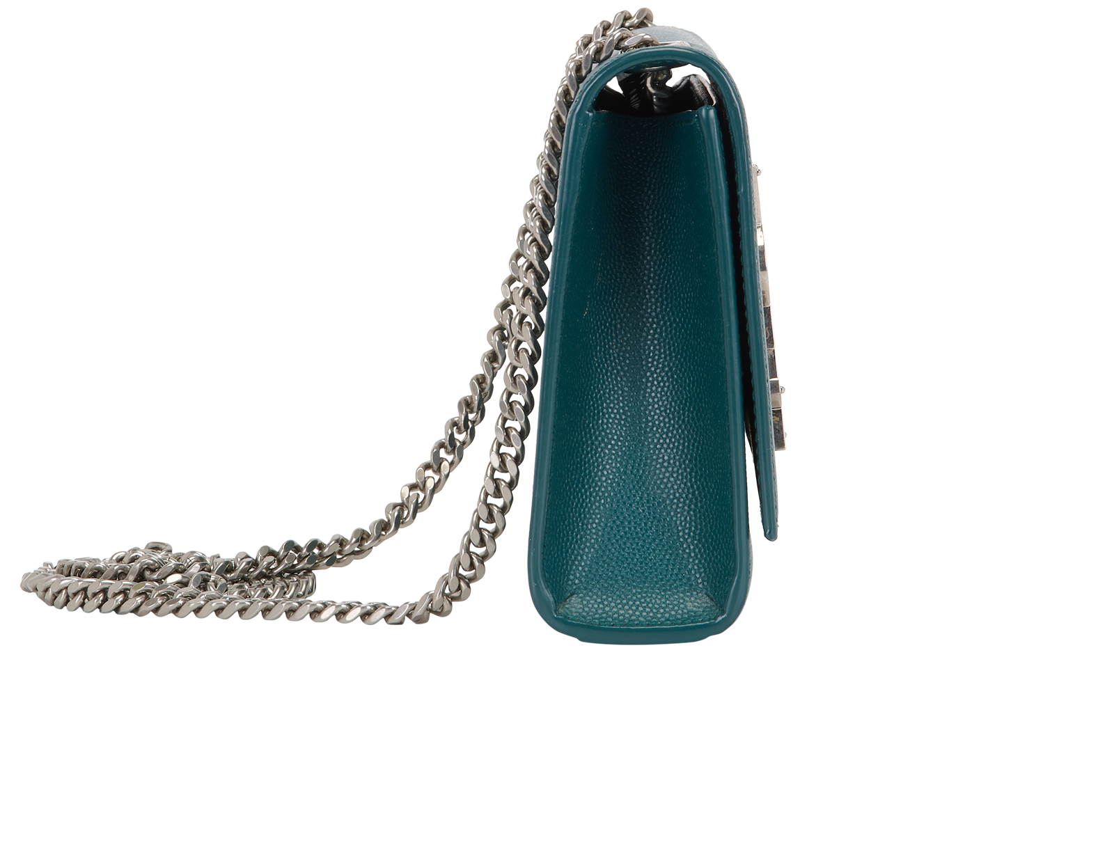 Small Kate Crossbody, &pound;895, Handbags, Green, Leather, Side view